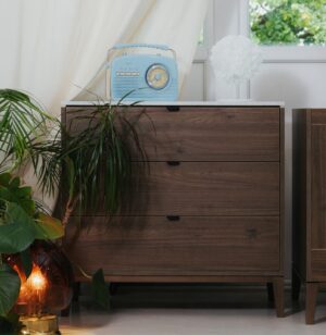 Milan Dresser with 3 drawers - walnut